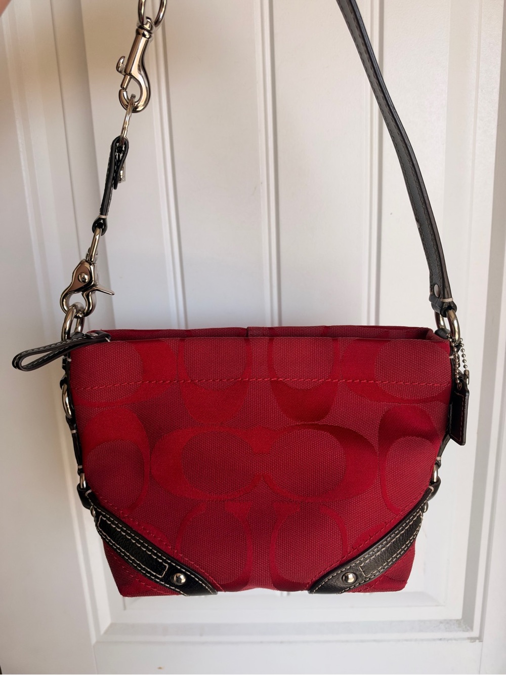 Coach Red/Brown Mini Carly